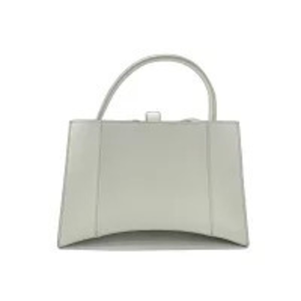 Balenciaga Leather Hourglass Handbag White